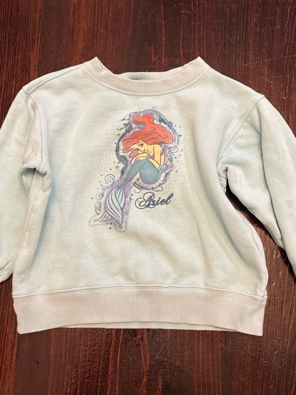 Vintage disney Pastel Blue Ariel Sweatshirt